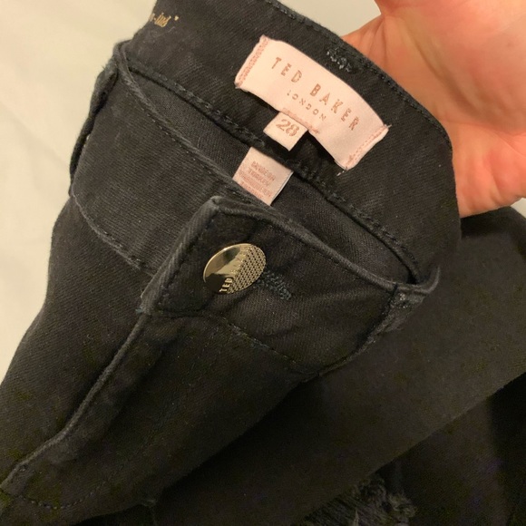 NWOT Ted Baker Black Jeans - Picture 3 of 5